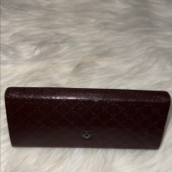 Gucci GG Monogram Foldable Sunglasses Case Brown Authentic - Picture 5 of 11